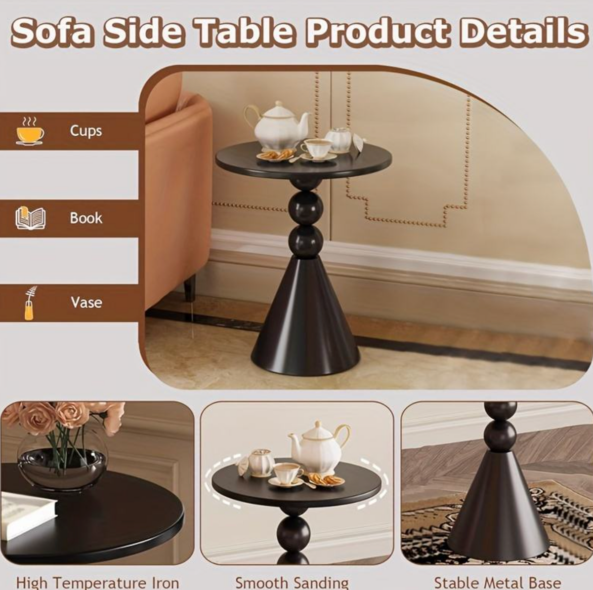 Modern Round Café Table