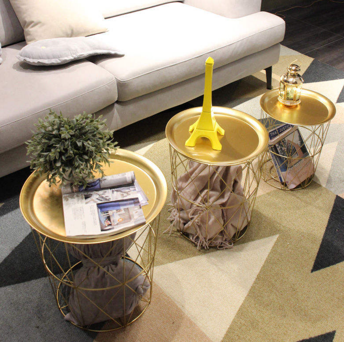 Modern Small Round Side Table